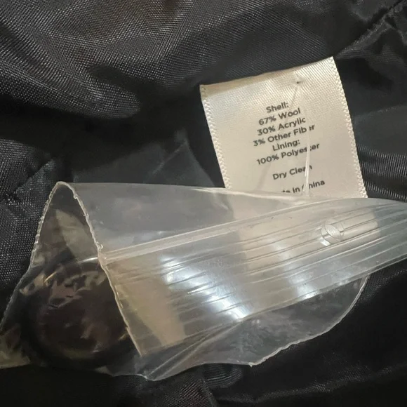 Talbots  Blazer Jacket Womens 24W Wool Blend Multicolored Tweed 3/4 Sleeve - Picture 5 of 5